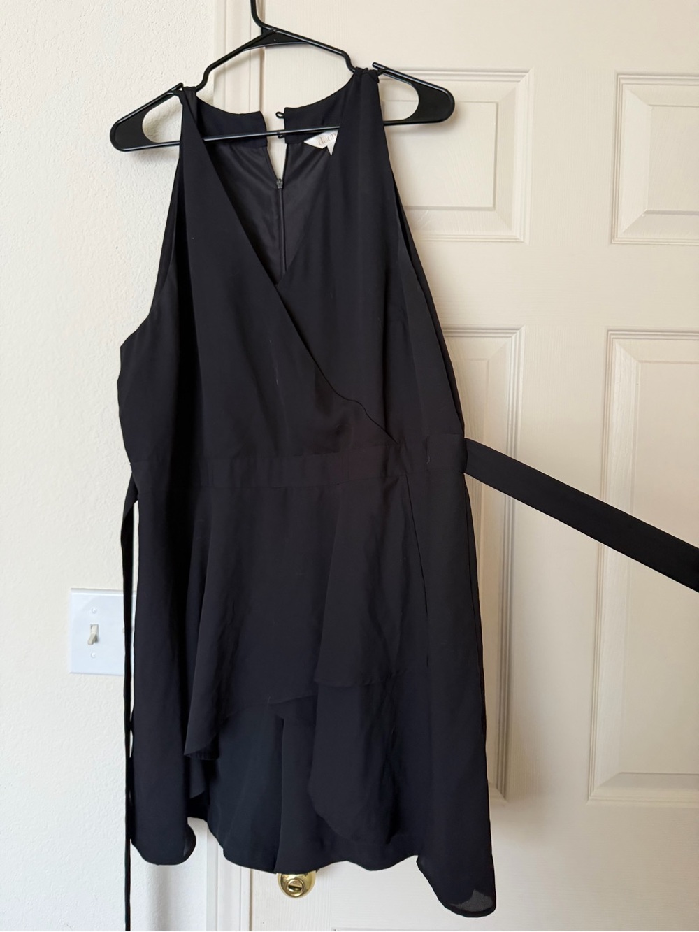 Decree Black Wrap Dress